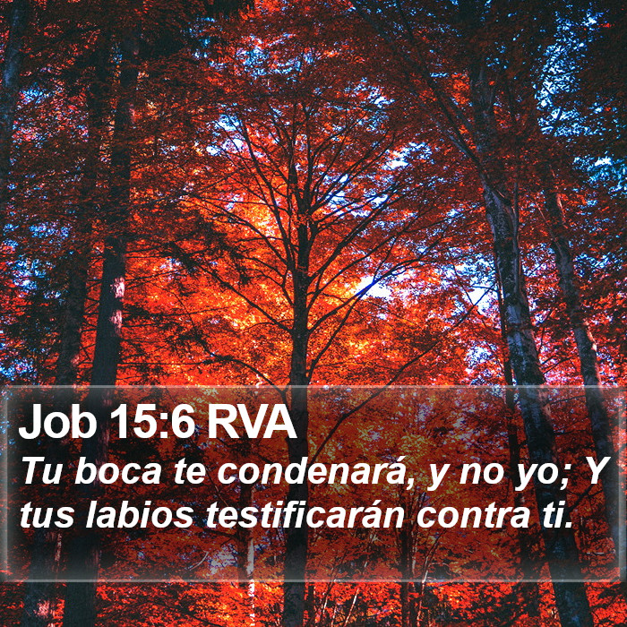 Job 15:6 RVA Bible Study