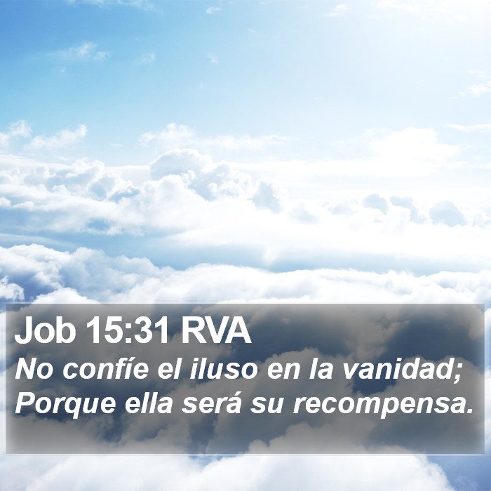 Job 15:31 RVA Bible Study