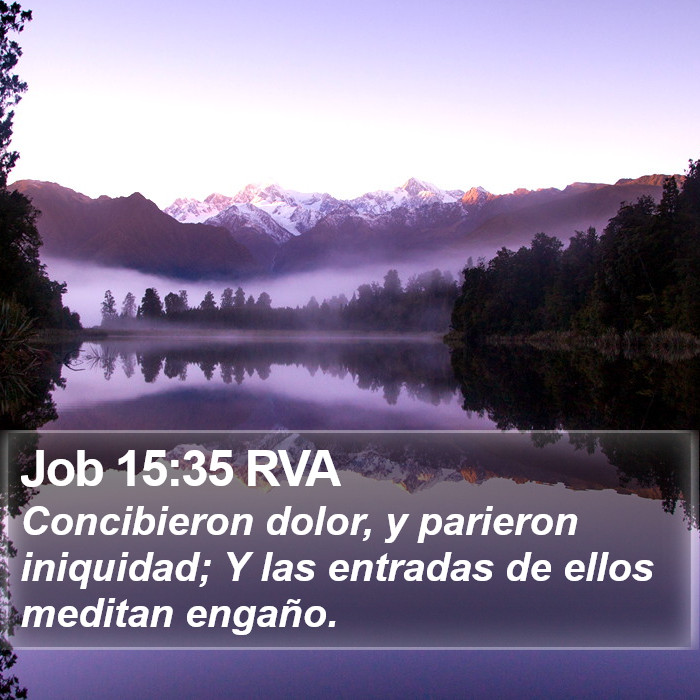 Job 15:35 RVA Bible Study