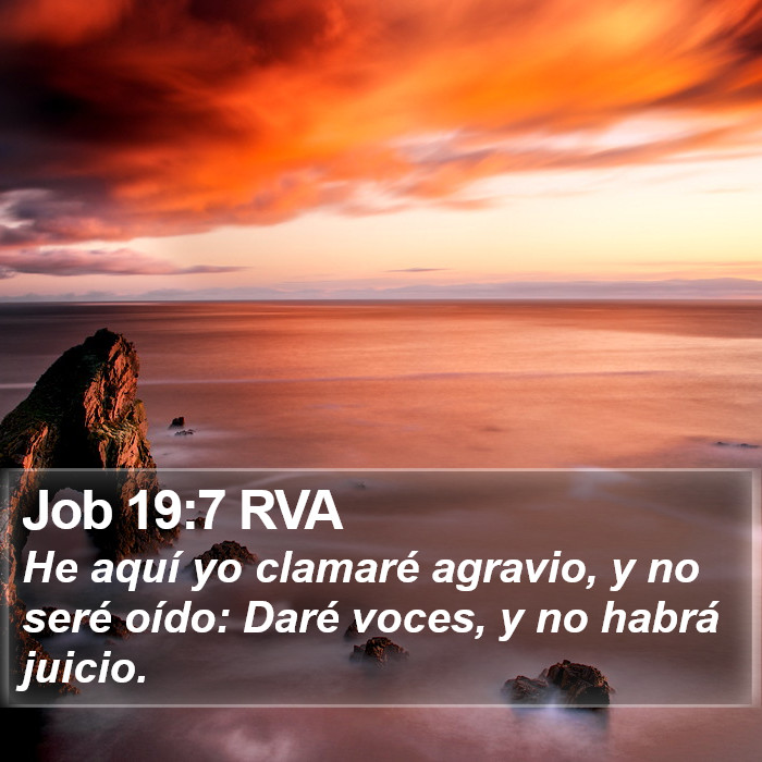 Job 19:7 RVA Bible Study