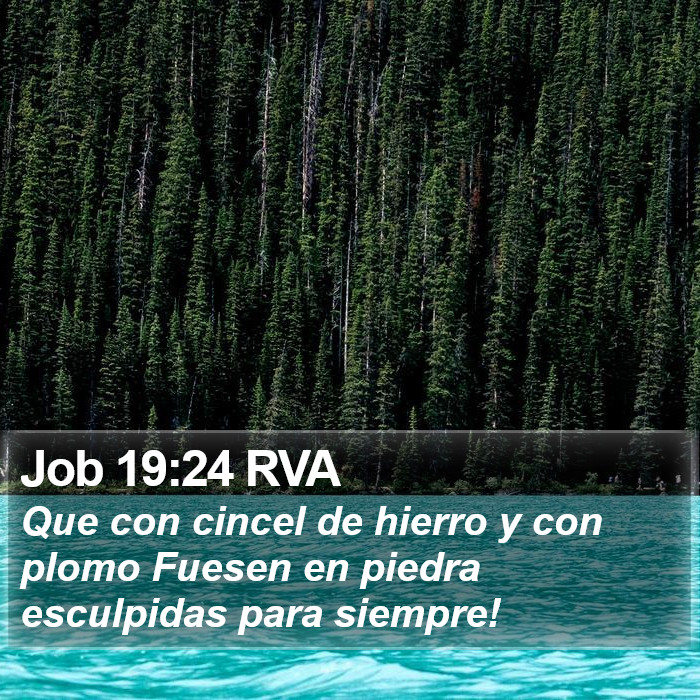 Job 19:24 RVA Bible Study