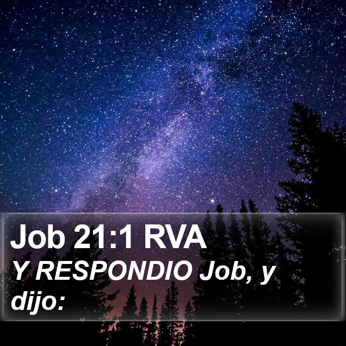 Job 21:1 RVA Bible Study