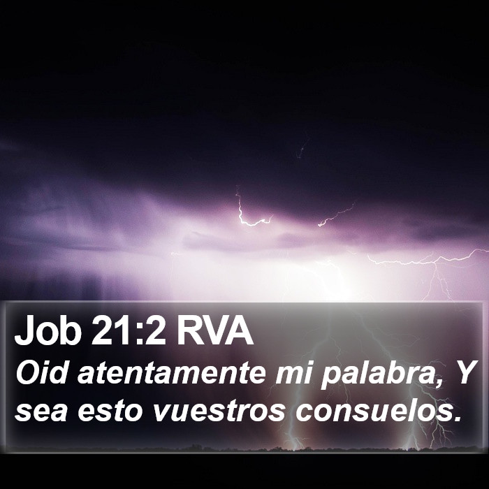 Job 21:2 RVA Bible Study