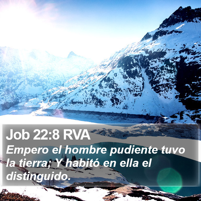 Job 22:8 RVA Bible Study