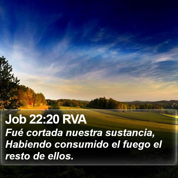 Job 22:20 RVA Bible Study