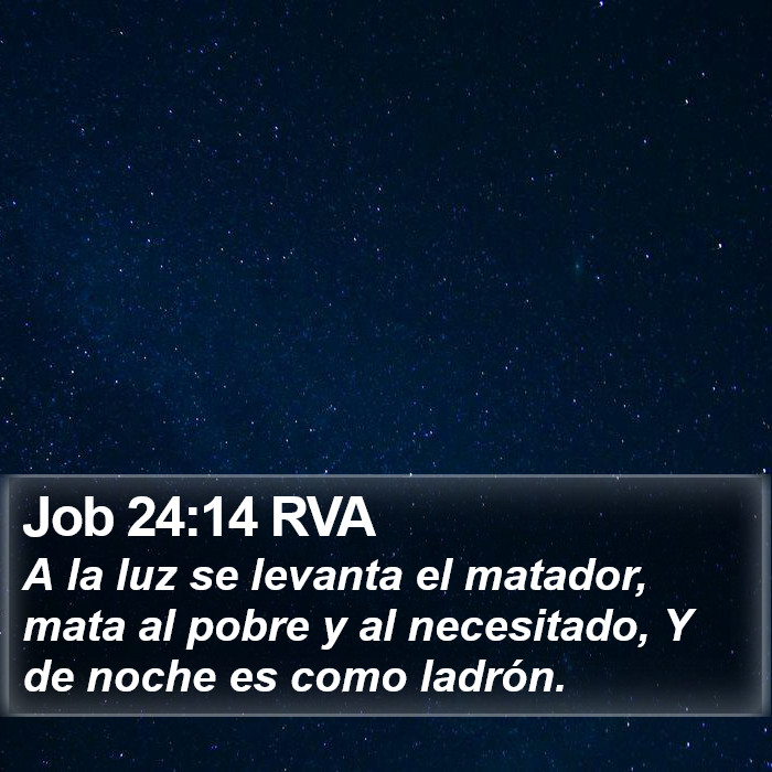 Job 24:14 RVA Bible Study