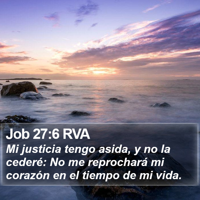 Job 27:6 RVA Bible Study