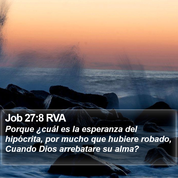 Job 27:8 RVA Bible Study