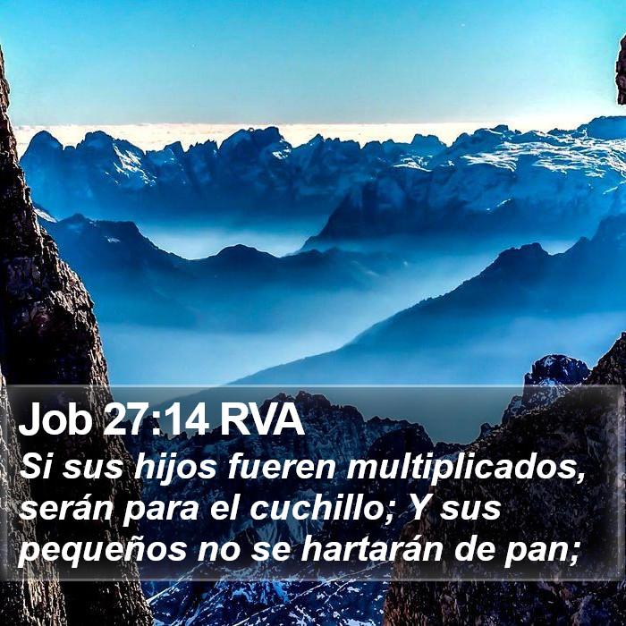 Job 27:14 RVA Bible Study