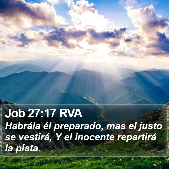 Job 27:17 RVA Bible Study