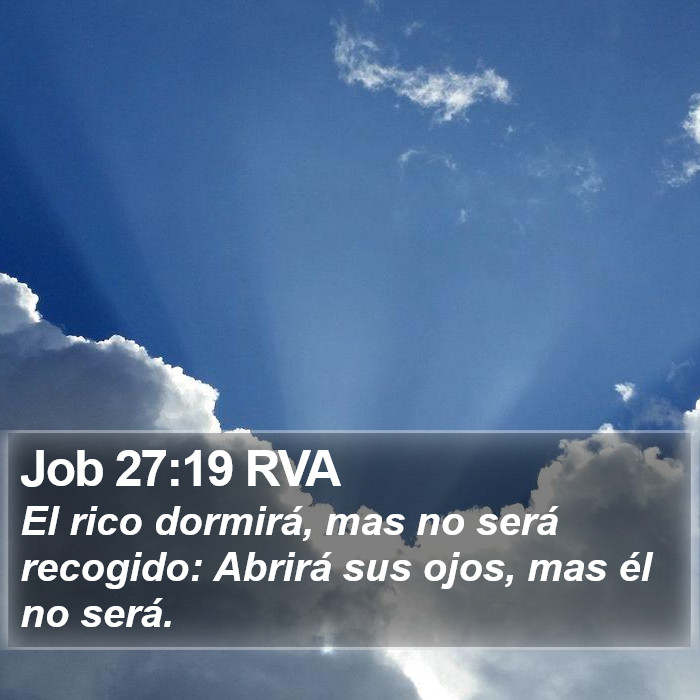 Job 27:19 RVA Bible Study