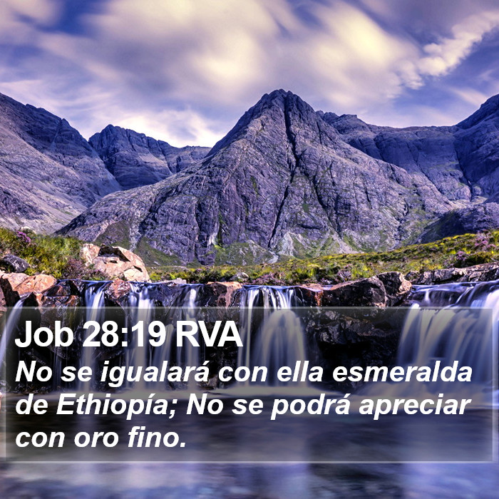 Job 28:19 RVA Bible Study