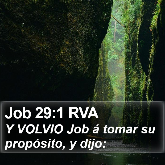 Job 29:1 RVA Bible Study