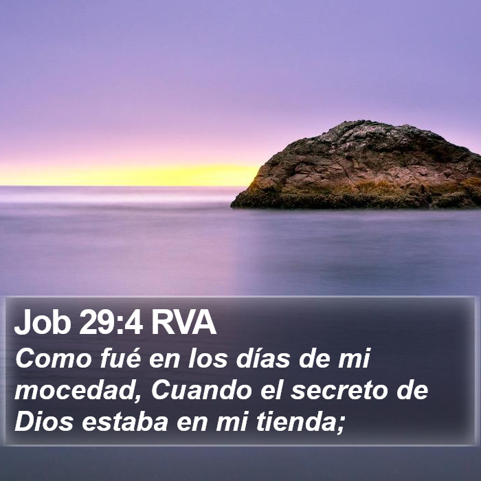 Job 29:4 RVA Bible Study