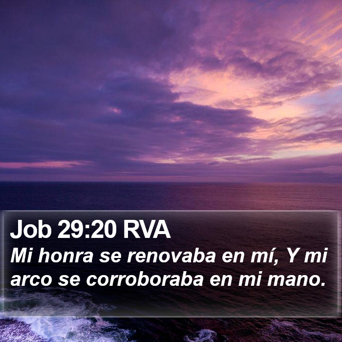 Job 29:20 RVA Bible Study