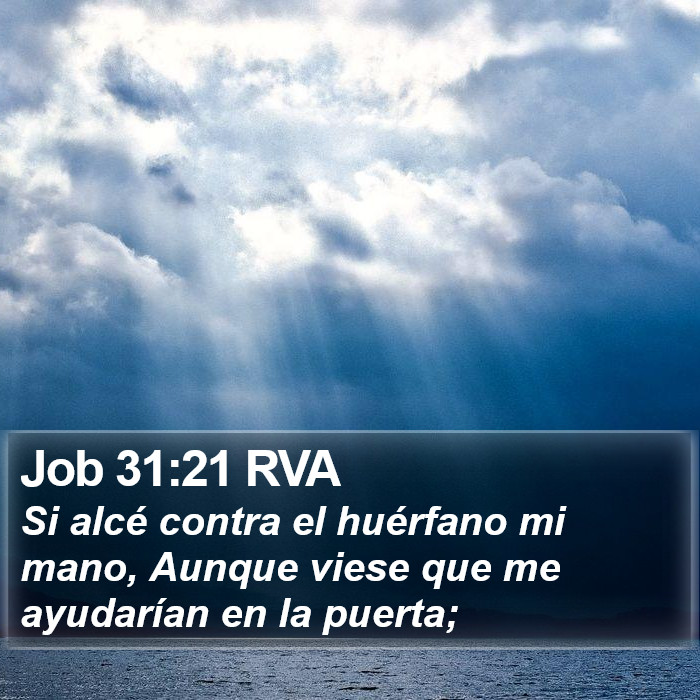 Job 31:21 RVA Bible Study