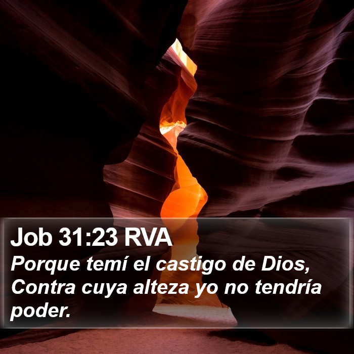 Job 31:23 RVA Bible Study