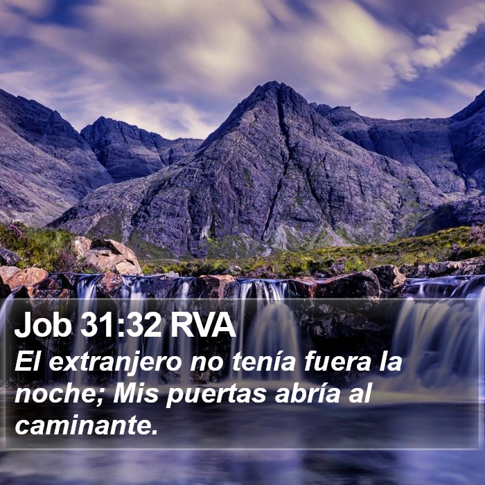 Job 31:32 RVA Bible Study