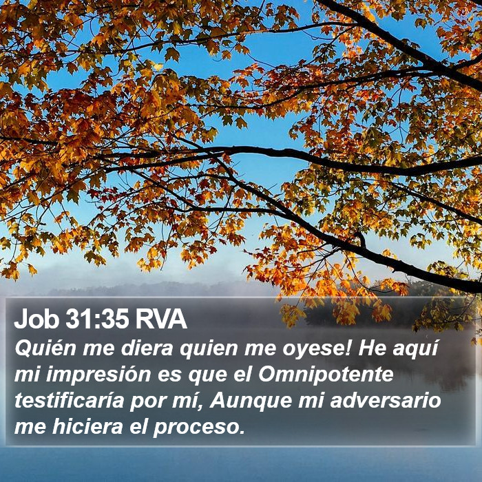 Job 31:35 RVA Bible Study