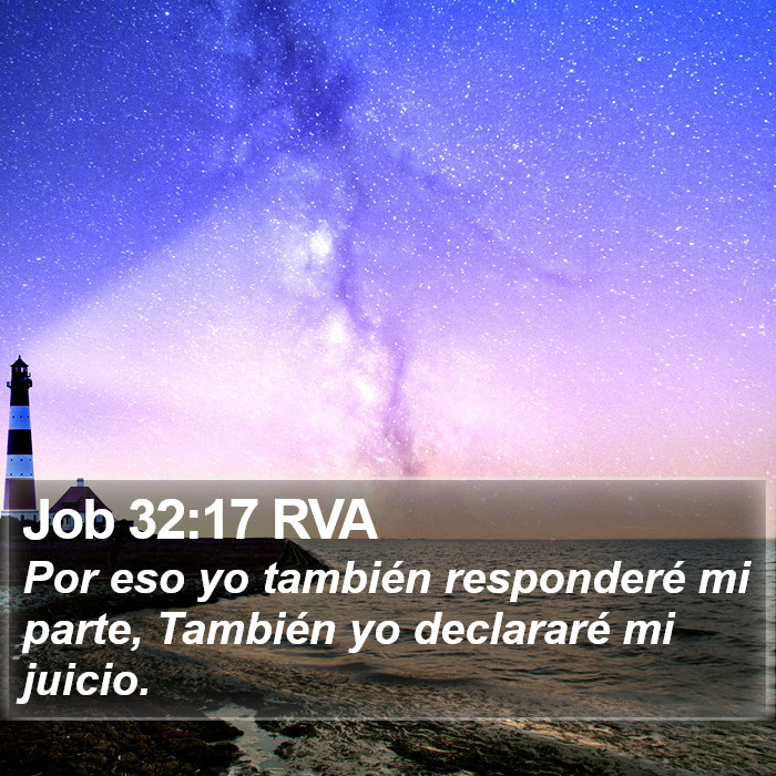 Job 32:17 RVA Bible Study