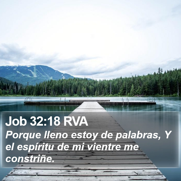 Job 32:18 RVA Bible Study