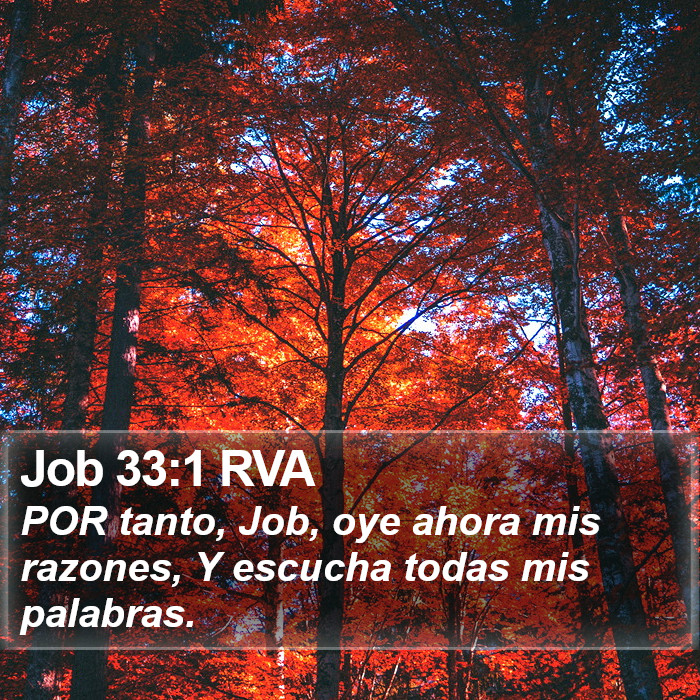 Job 33:1 RVA Bible Study