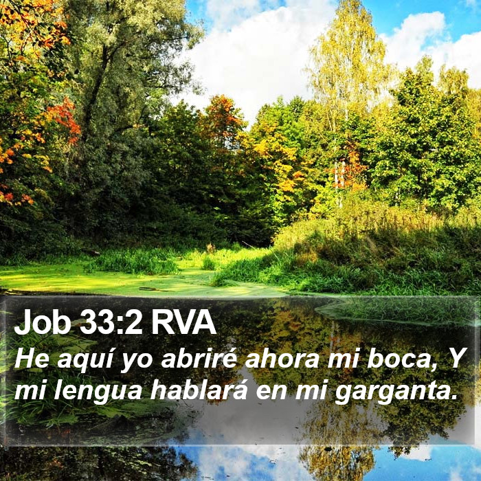 Job 33:2 RVA Bible Study