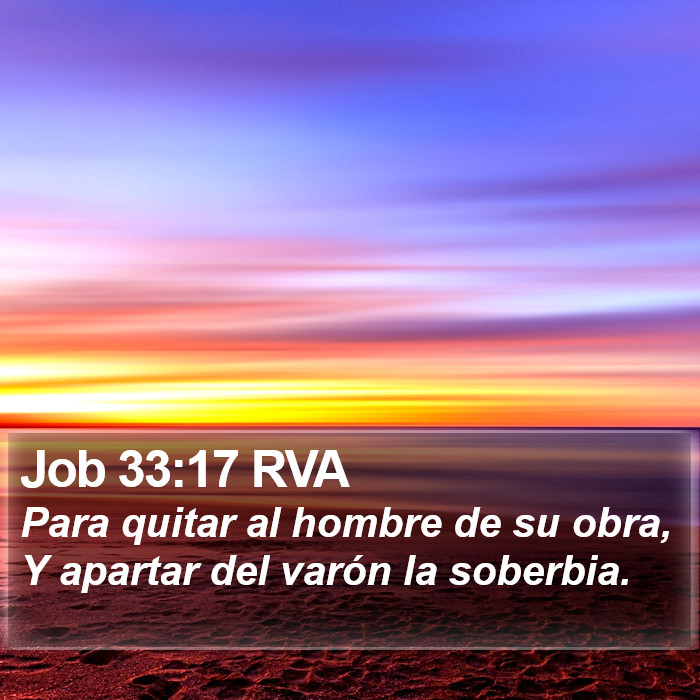 Job 33:17 RVA Bible Study