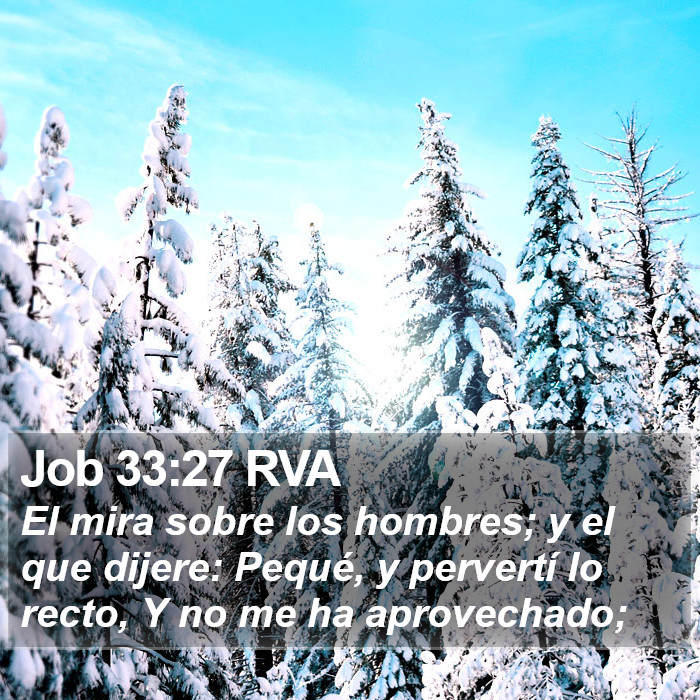 Job 33:27 RVA Bible Study