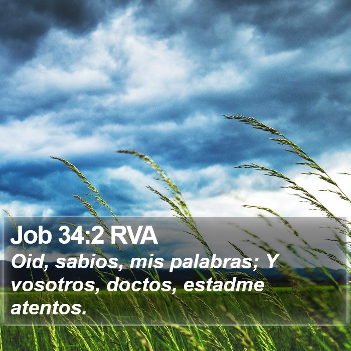 Job 34:2 RVA Bible Study