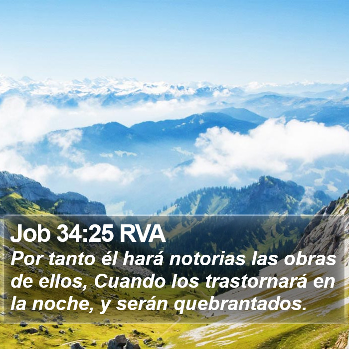 Job 34:25 RVA Bible Study