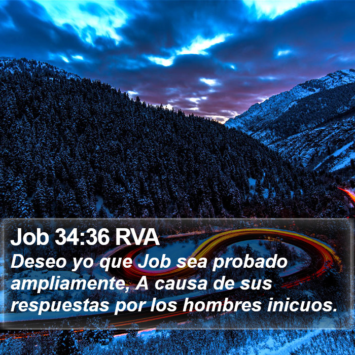 Job 34:36 RVA Bible Study