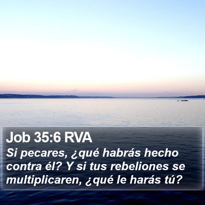 Job 35:6 RVA Bible Study