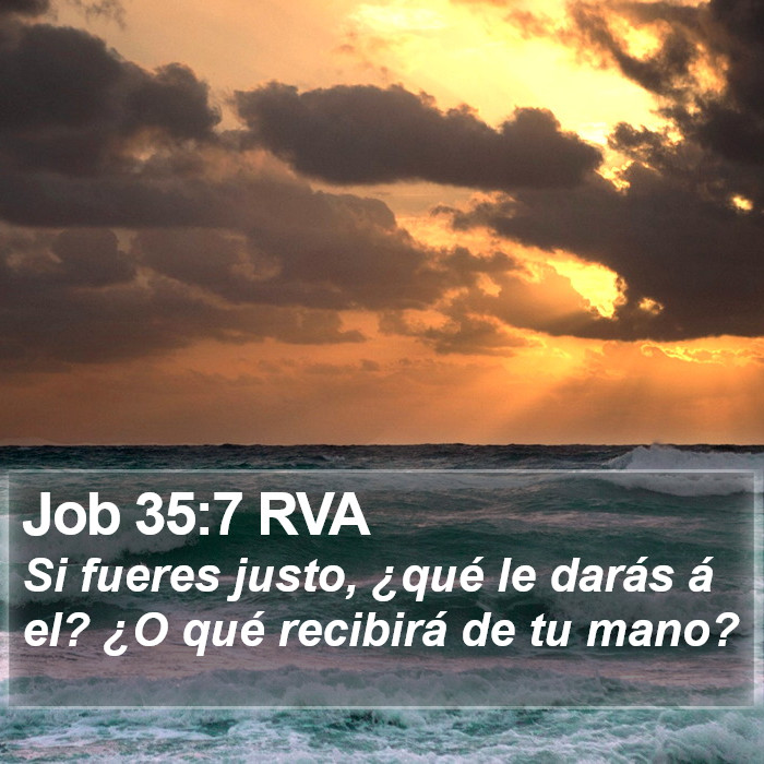 Job 35:7 RVA Bible Study