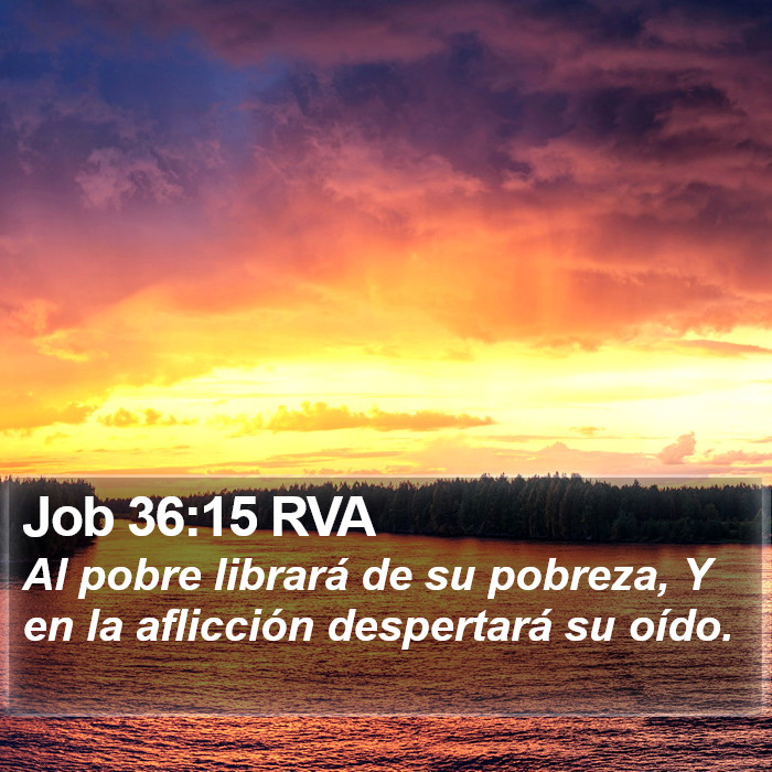 Job 36:15 RVA Bible Study