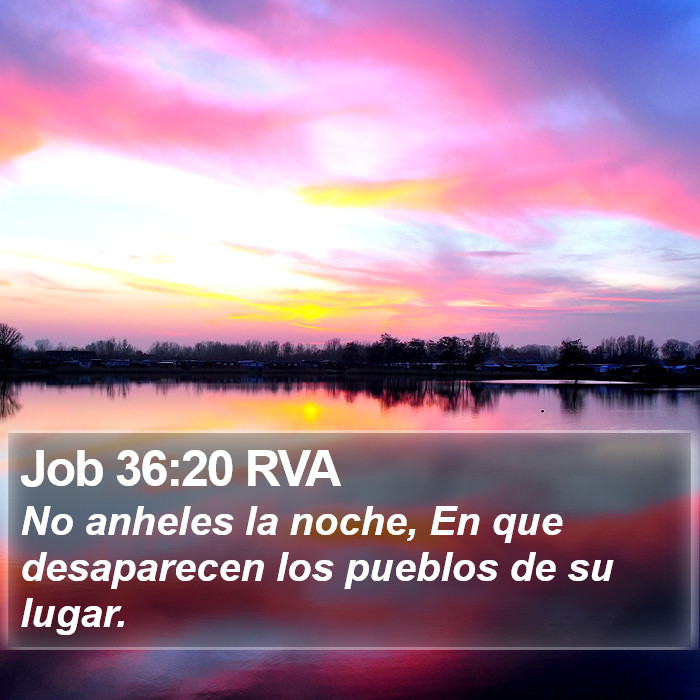 Job 36:20 RVA Bible Study