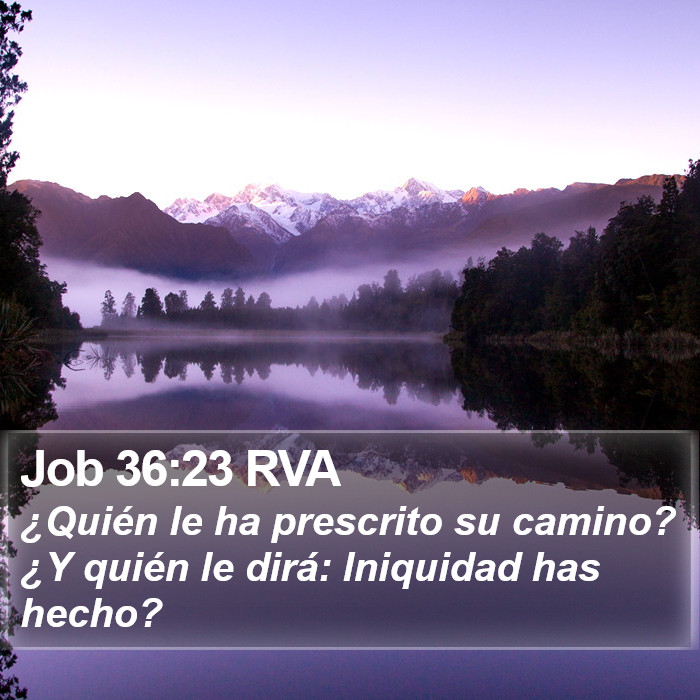 Job 36:23 RVA Bible Study