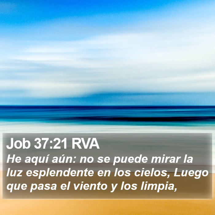 Job 37:21 RVA Bible Study