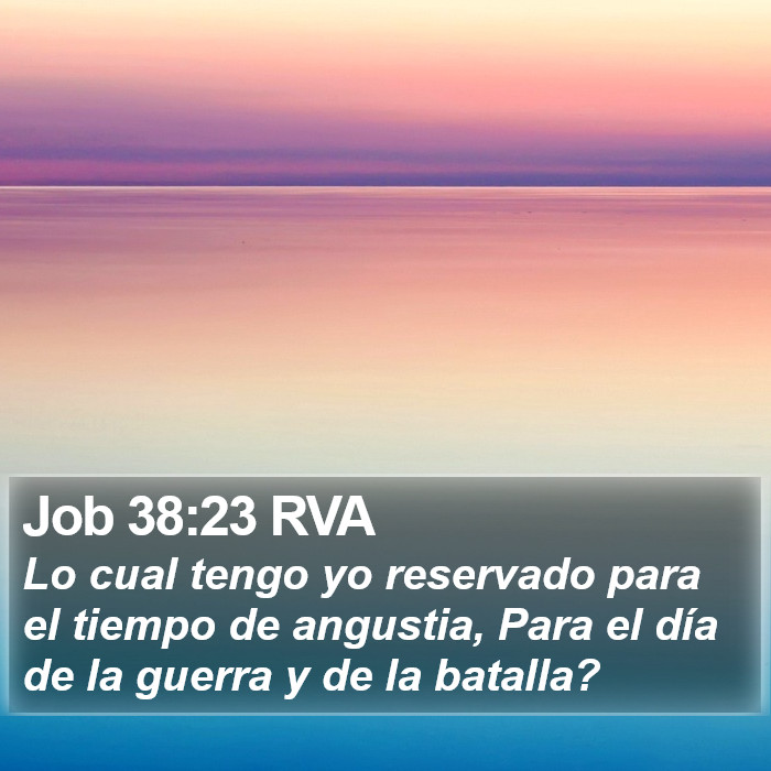 Job 38:23 RVA Bible Study