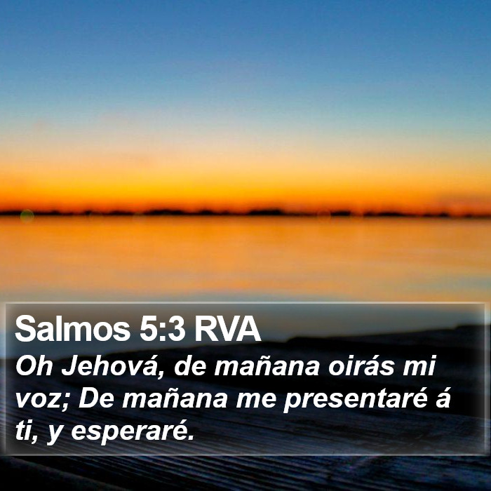 Salmos 5:3 RVA Bible Study