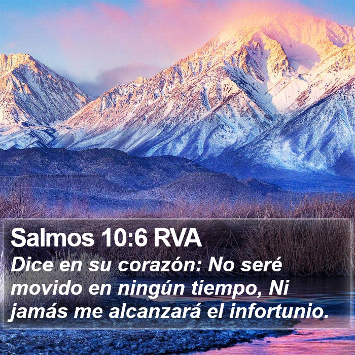 Salmos 10:6 RVA Bible Study