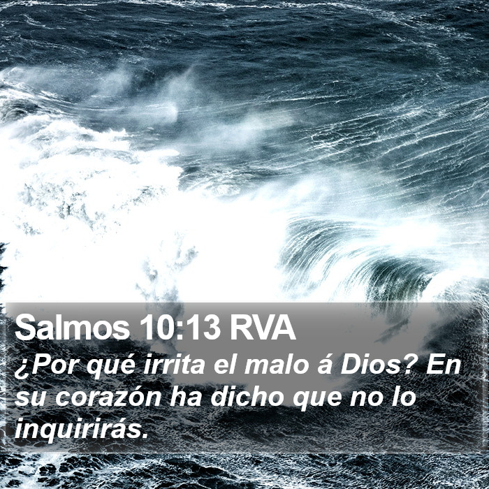 Salmos 10:13 RVA Bible Study