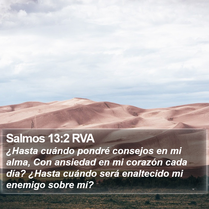 Salmos 13:2 RVA Bible Study