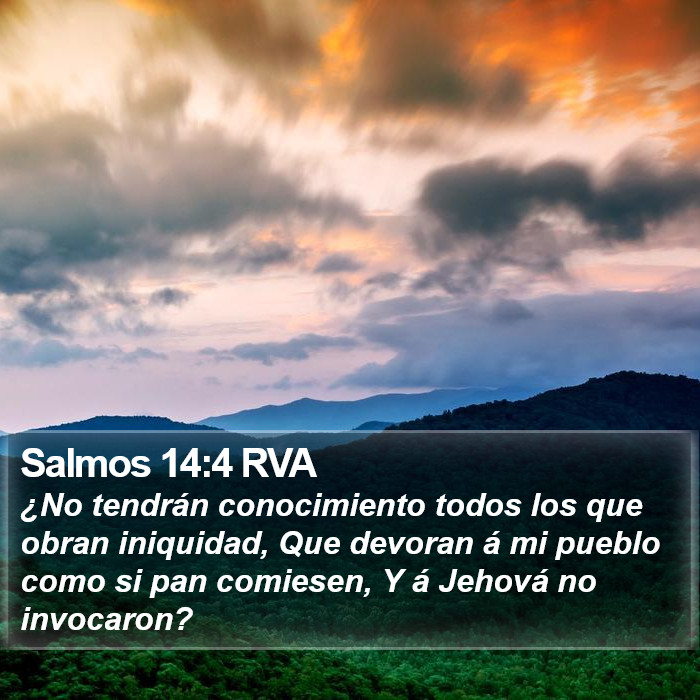 Salmos 14:4 RVA Bible Study