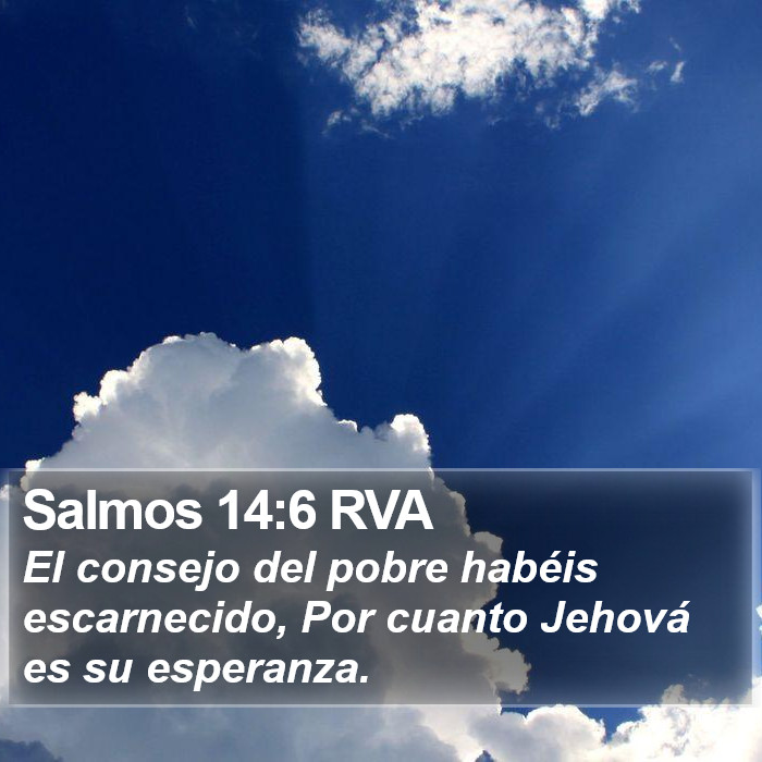 Salmos 14:6 RVA Bible Study