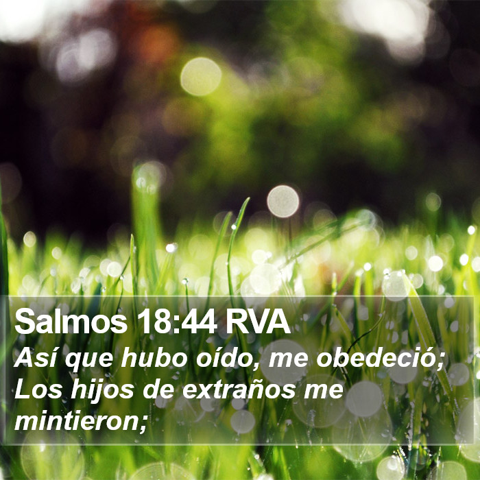 Salmos 18:44 RVA Bible Study