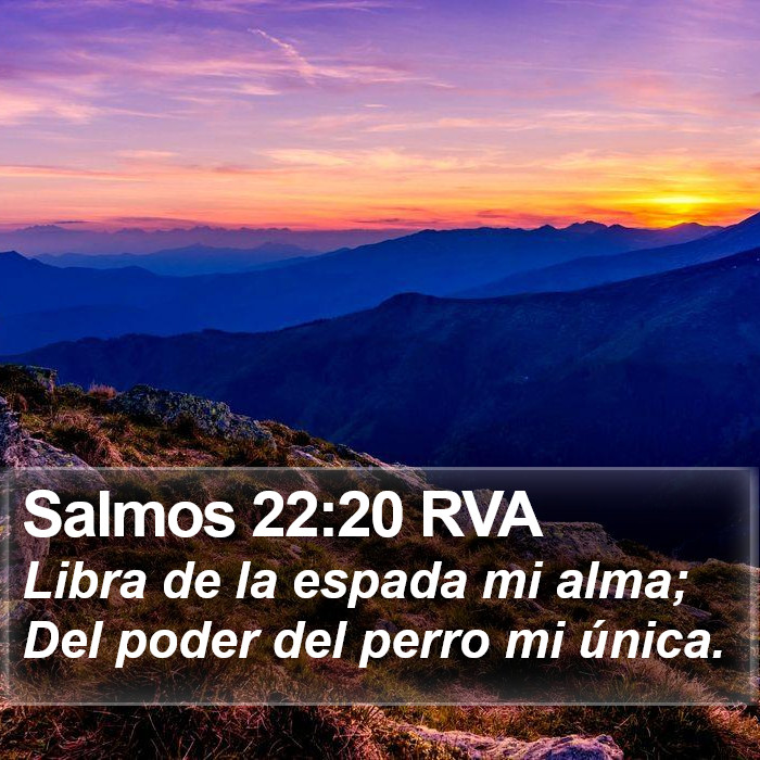 Salmos 22:20 RVA Bible Study