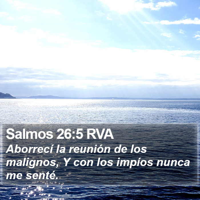 Salmos 26:5 RVA Bible Study