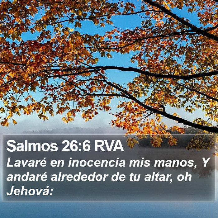 Salmos 26:6 RVA Bible Study