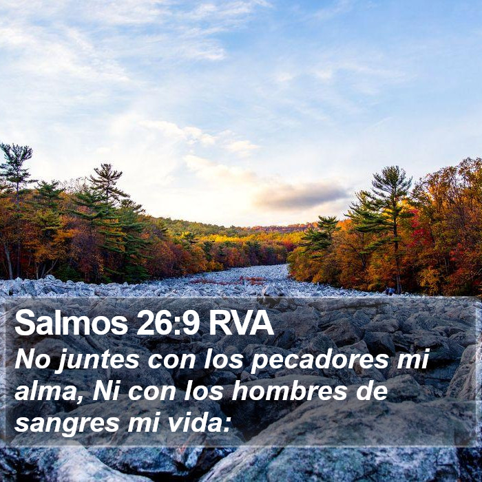 Salmos 26:9 RVA Bible Study
